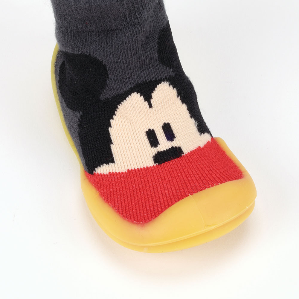 ソックス シューズ S 11.9cm ベビー ファースト シューズ 靴 赤ちゃん BSSHL2 スケーター skater ミッキーマウス ミッキー Mickey 男の子 女の子【キャラクター 靴下 くつ クツ ファーストシューズ 室内履き ベビーシューズ 子供】