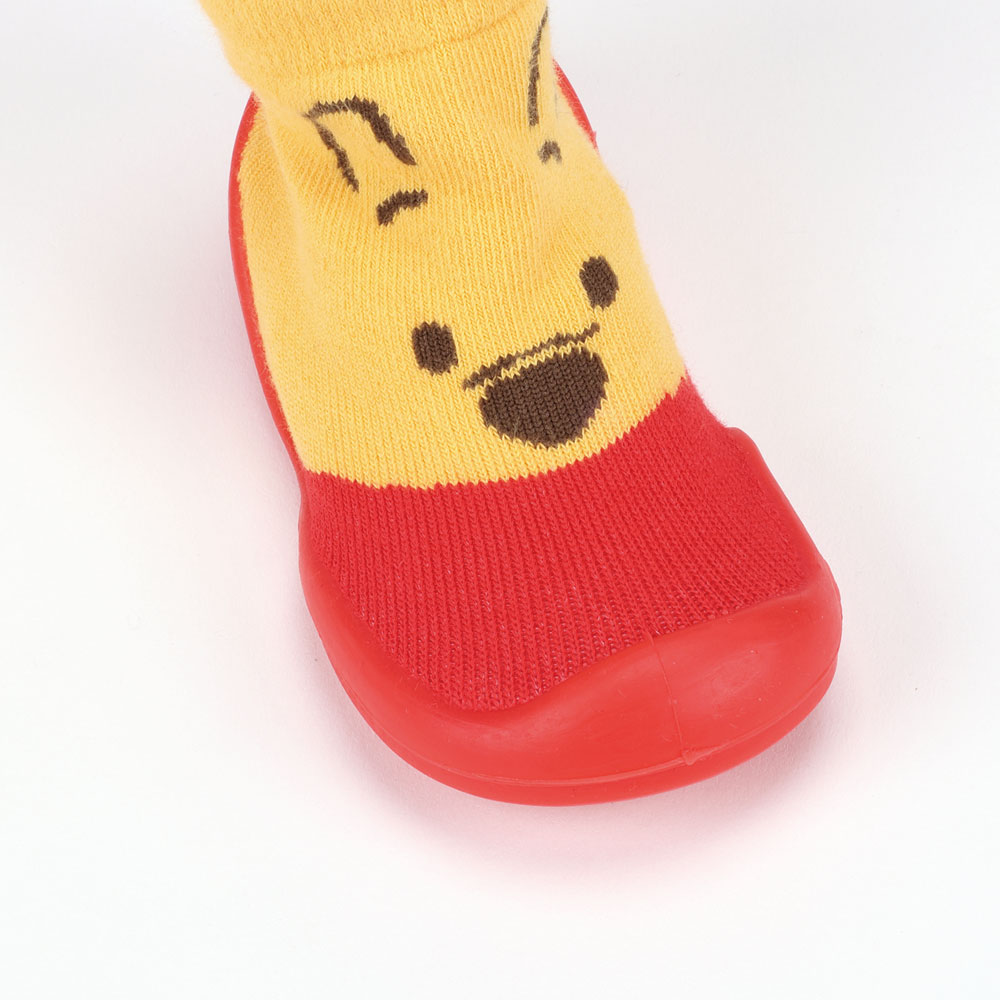 ソックス シューズ S 11.9cm ベビー ファースト シューズ 靴 赤ちゃん BSSHL2 スケーター skater くまのプーさん プーさん Pooh 男の子 女の子【キャラクター 靴下 くつ クツ ファーストシューズ 室内履き ベビーシューズ 子供】