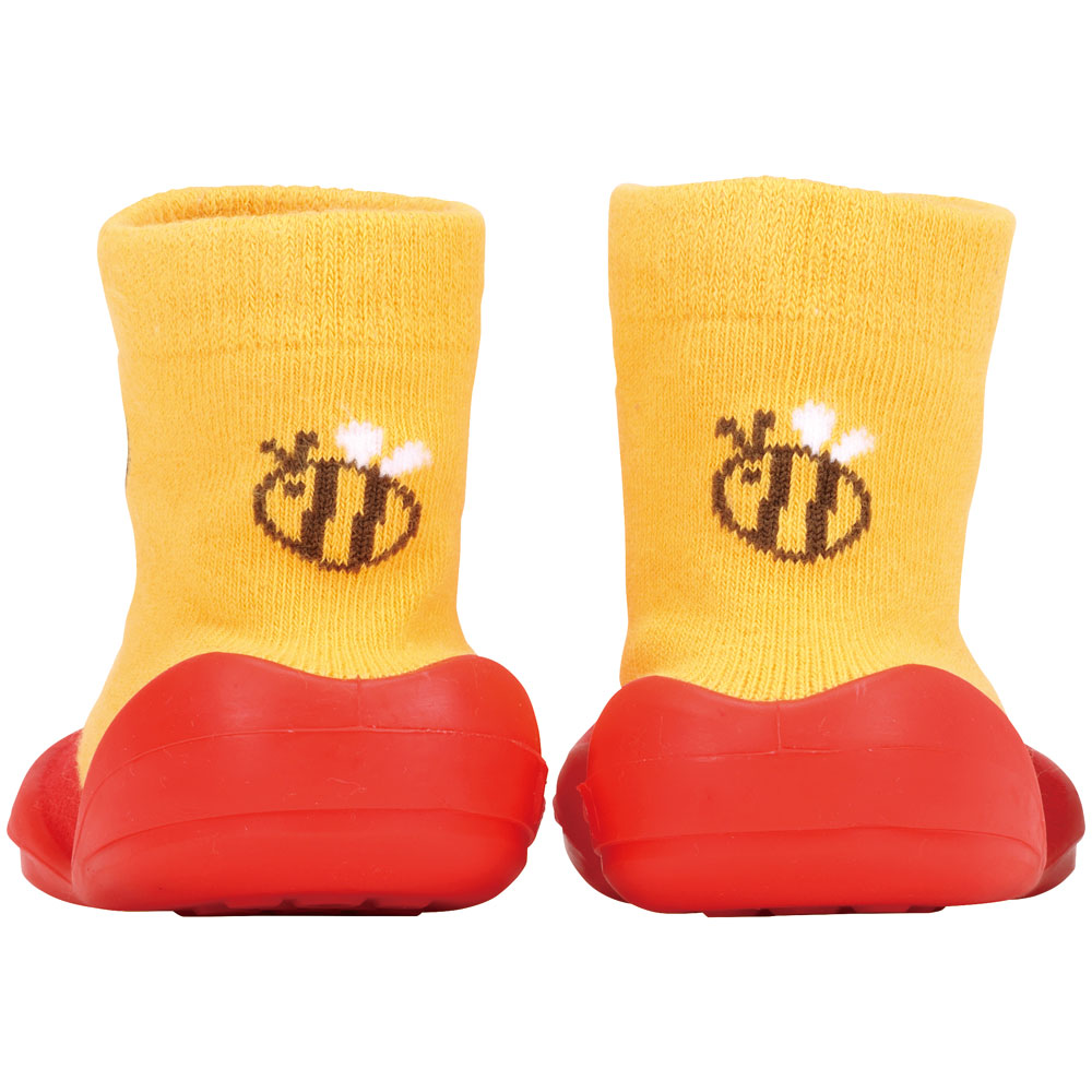 ソックス シューズ ギフトボックス M 12.6cm ベビー 靴 赤ちゃん BSSHL3G スケーター skater くまのプーさん プーさん Pooh 男の子 女の子【キャラクター 靴下 くつ クツ ファーストシューズ】