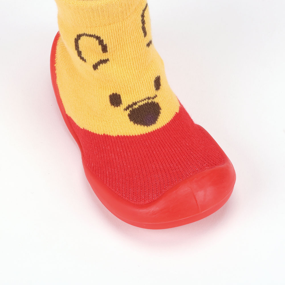 ソックス シューズ M 12.6cm ベビー ファースト シューズ 靴 赤ちゃん BSSHL3 スケーター skater くまのプーさん プーさん Pooh 男の子 女の子【キャラクター 靴下 くつ クツ ファーストシューズ 室内履き ベビーシューズ 子供】