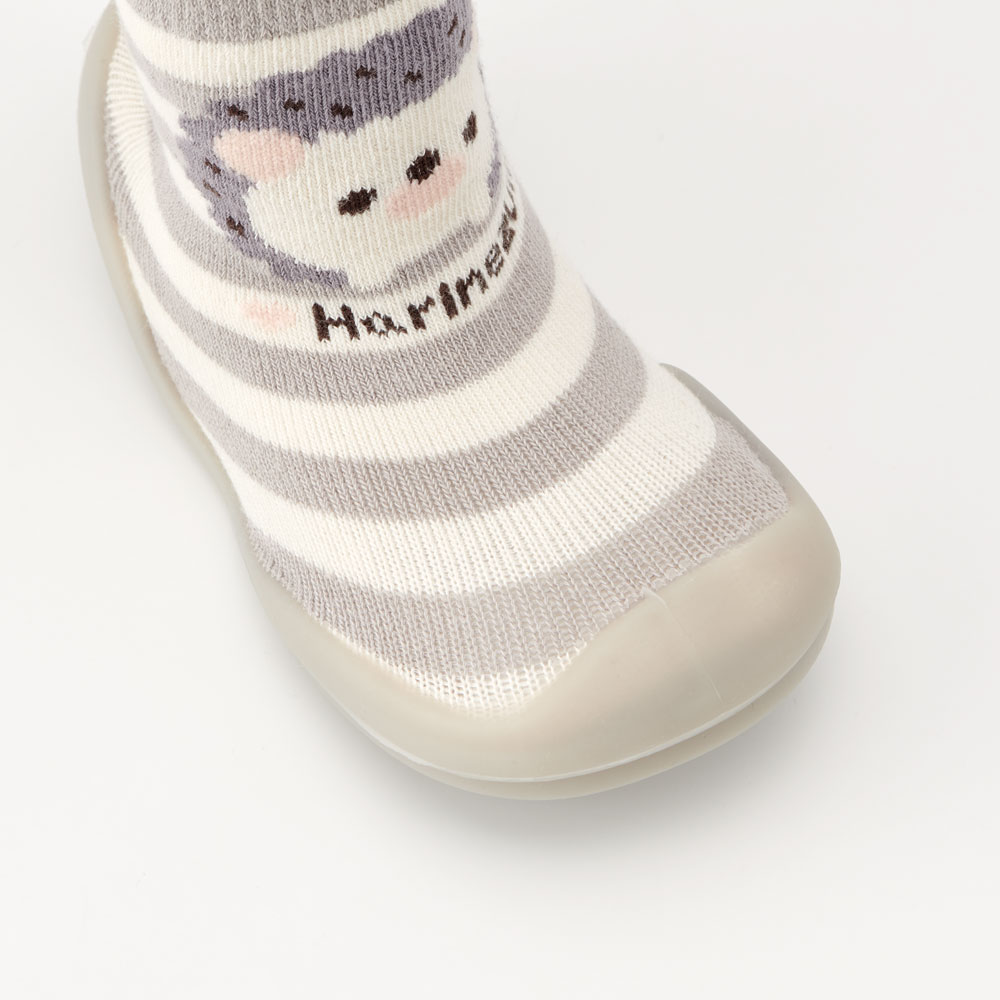 ソックス シューズ L 13.3cm ベビー ファースト シューズ 靴 赤ちゃん BSSHL4 スケーター skater ハリネズミ はりねずみ 動物 かわいい【キャラクター 靴下 くつ クツ ファーストシューズ 室内履き ベビーシューズ 子供】