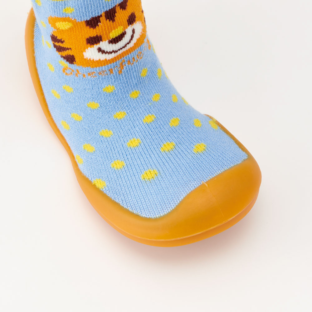 ソックス シューズ L 13.3cm ベビー ファースト シューズ 靴 赤ちゃん BSSHL4 スケーター skater トラ とら チアフル タイガー 動物 男の子 男子【キャラクター 靴下 くつ クツ ファーストシューズ 室内履き ベビーシューズ 子供】