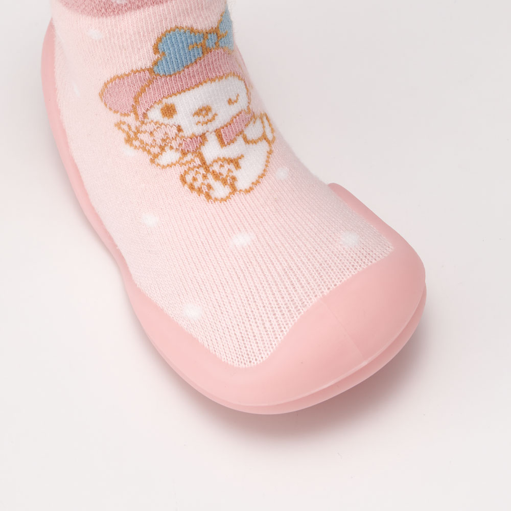 ソックス シューズ L 13.3cm ベビー ファースト シューズ 靴 赤ちゃん BSSHL4 スケーター skater マイメロディ マイメロ サンリオ 女の子 女子【キャラクター 靴下 くつ クツ ファーストシューズ 室内履き ベビーシューズ 子供】