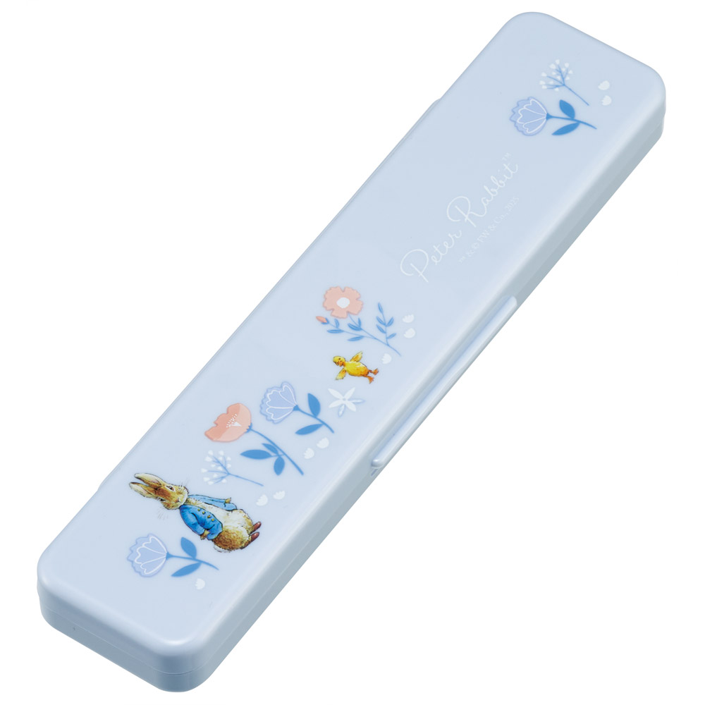 抗菌音が鳴らないコンビセット(箸・スプーン) 箸18cm ピーターラビット(シトロン)/CCS3SAAG_4973307708541