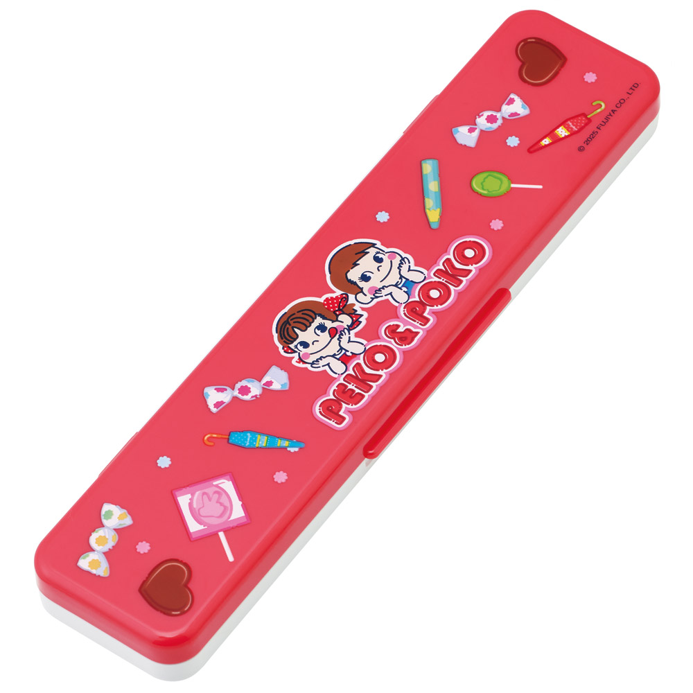 抗菌音が鳴らないコンビセット(箸・スプーン) 箸18cm ペコちゃん おかし柄/CCS3SAAG_4973307709609