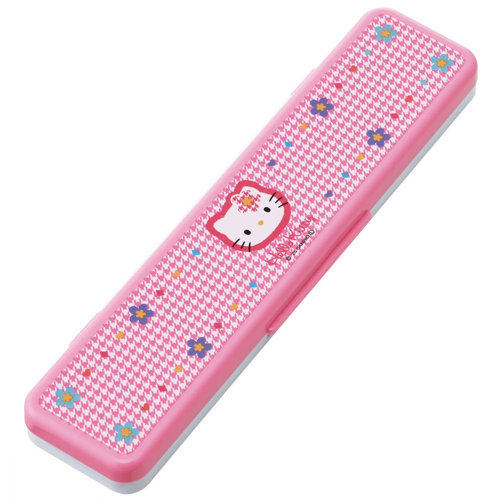 抗菌音が鳴らないコンビセット(箸・スプーン) 箸18cm ハローキティ カオハナ 顔花/CCS3SAAG_4973307711459
