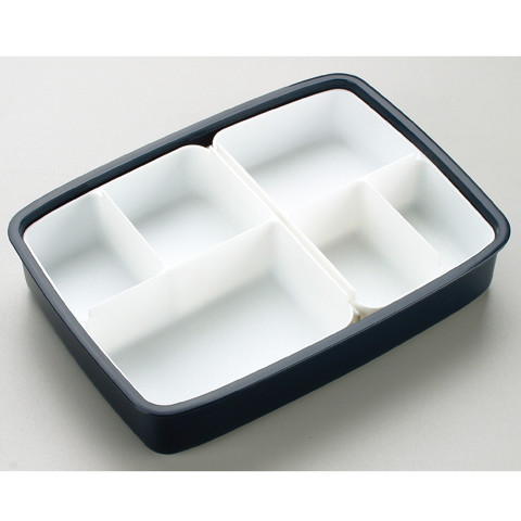 【送料無料】松花堂タイトランチボックス 1段/870mlモダン+ BK/PO5S_4973307121944