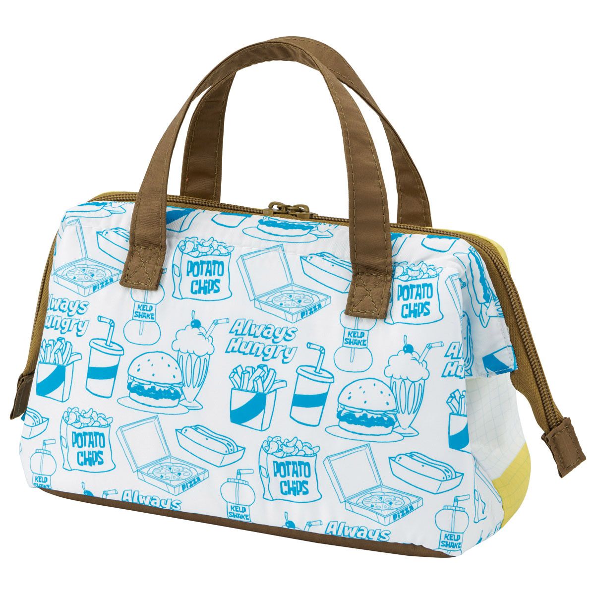 スケーター ランチバッグ お弁当 保冷バッグ 保温保冷 がま口 おしゃれ skater KGA1 スポンジ・ボブ グッズ キャラクター SpongeBob【ランチバック おしゃれ かわいい 保温バッグ 保冷バッグ キャラクター】