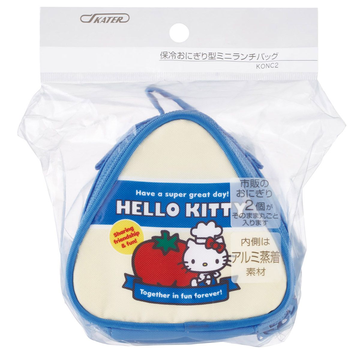 スケーター おにぎりケース 保冷 2個 おにぎりポーチ 保冷バッグ キャラクター おむすび skater KONC2 ハローキティ キティ サンリオ スーパーマーケット【おにぎりバッグ おにぎり ケース ポーチ 子供 お弁当 塾弁】