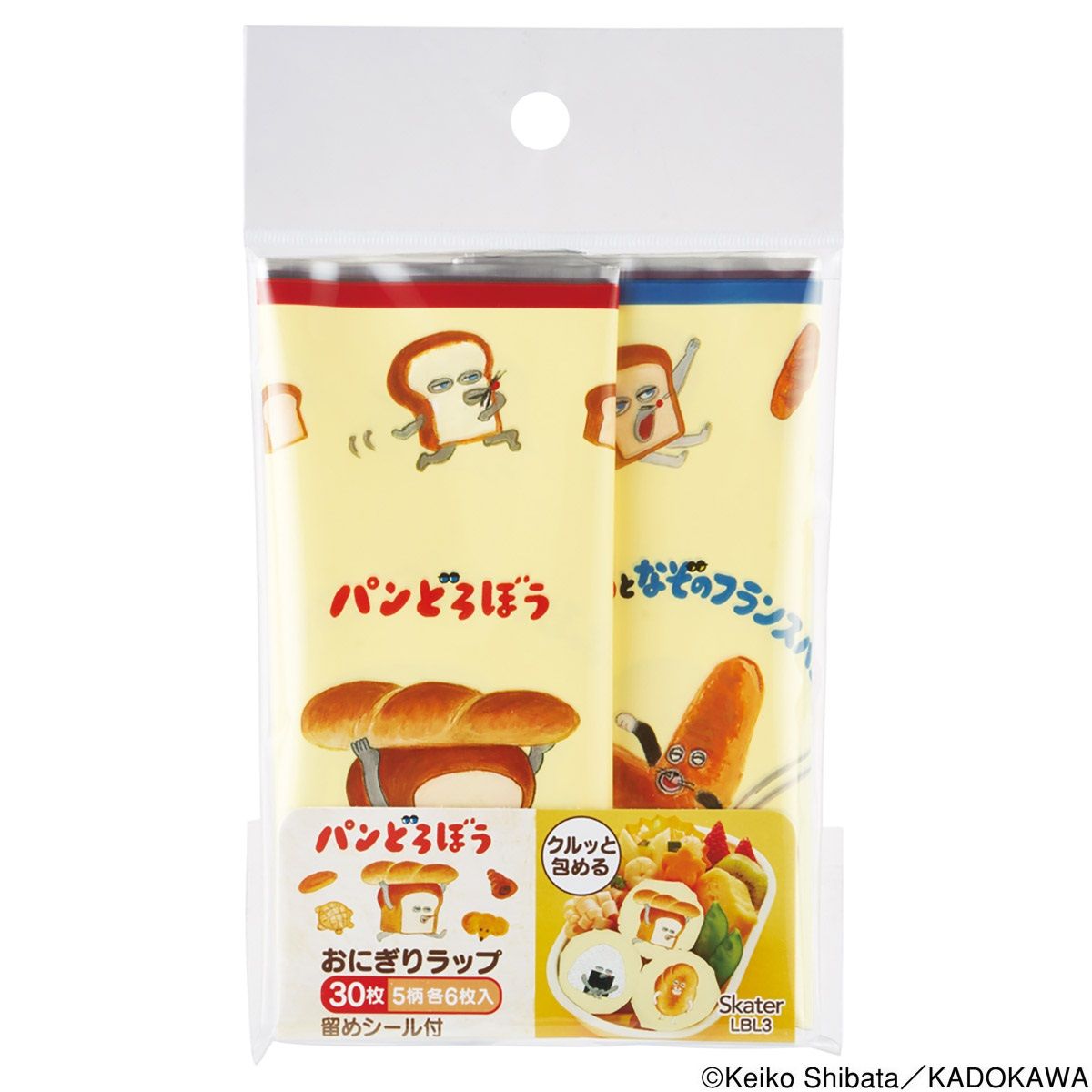 スケーター おにぎり ラップ 30枚 5柄×6枚入 キャラクター お弁当 おむすび 簡単 行楽 子供 skater LBL3 パンどろぼう 食ぱん 絵本キャラ 男の子 女の子【可愛い ピクニック 遠足 運動会 おでかけ キッズ】