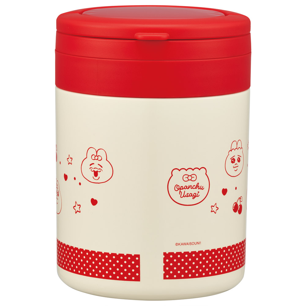 スケーター デリカポット 500ml 保温 保冷 スープジャー ハンドル付き 可愛い キャラクター skater LJFO5 おぱんちゅうさぎ おパンチュウサギ 女子 女の子【フードジャー スープ 持ち運び お弁当 ステンレス】