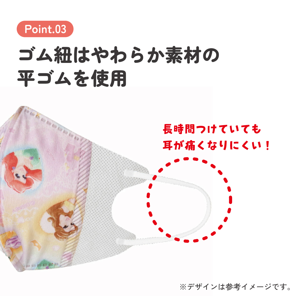 子供立体マスク Mサイズ/25枚入りプリンセス/MSKS25_4973307626104/スケーター