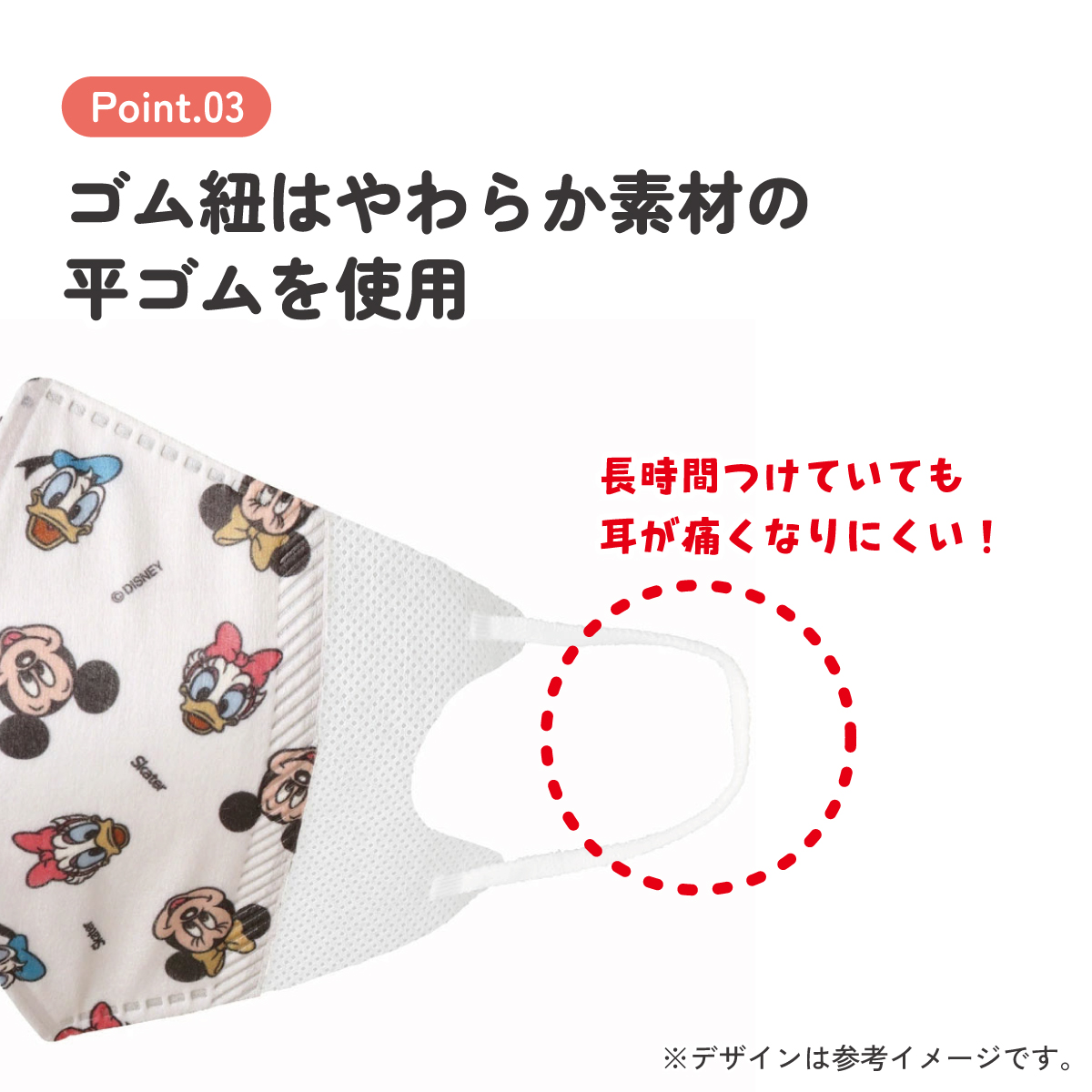 子供立体マスク Mサイズ/25枚入りミッキー＆フレンズ／MSKS25_4973307626142／スケーター