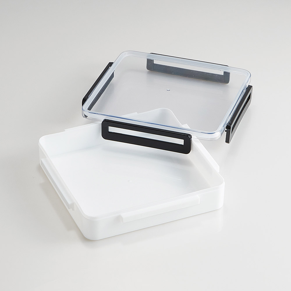 海苔 保存 容器 全型 のり ベーシック 収納 密閉 お茶パック 乾物 食品 スケーター skater NOST1【縦置き 横置き パッキン付きフタ 4ロック 大容量 巻き寿司 手巻き寿司】