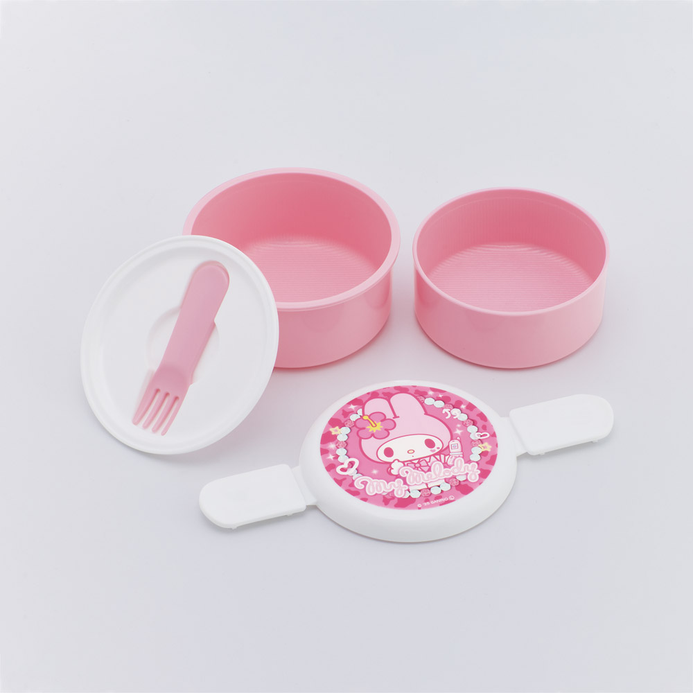 スケーター お弁当箱 二段 500ml 電子レンジ対応 丸型 かわいい キャラクター 子供 skater ONWR1 マイメロディ マイメロ サンリオ 女の子 女子【弁当箱 コンパクト ランチボックス 小学生 幼稚園 小さめ 幼児】