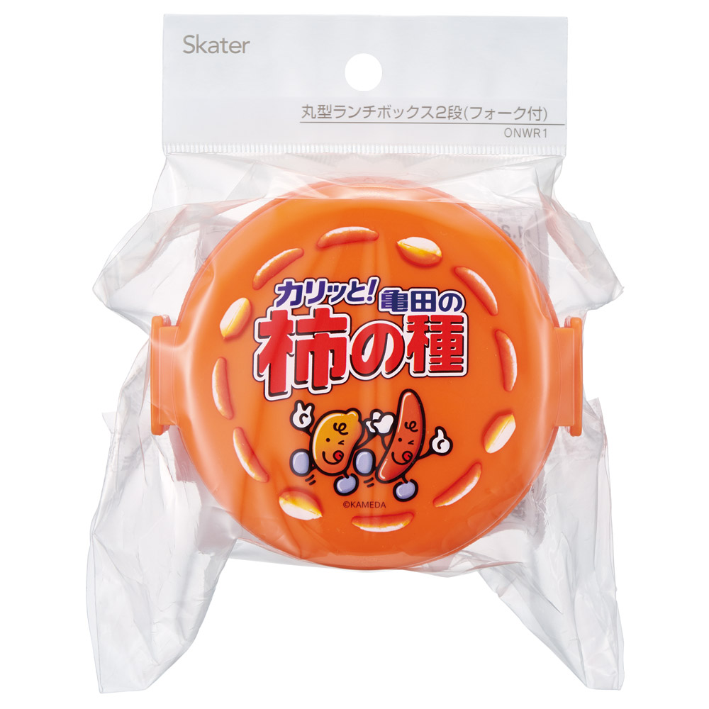 丸型ランチボックス 2段/500ml 亀田の柿の種/ONWR1_4973307712876