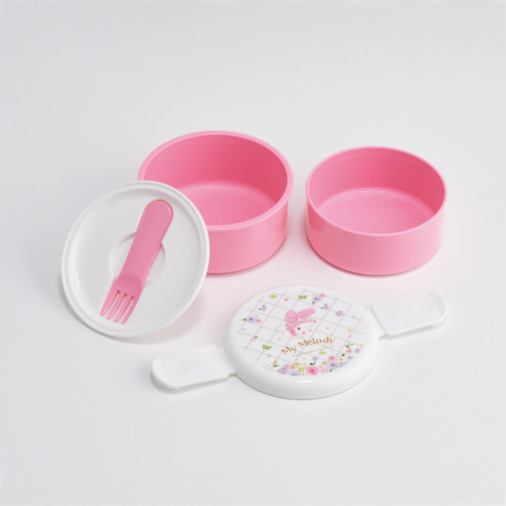 スケーター お弁当箱 二段 500ml 電子レンジ対応 丸型 かわいい キャラクター 子供 skater ONWR1 マイメロディ マイメロ サンリオ 女の子 女子