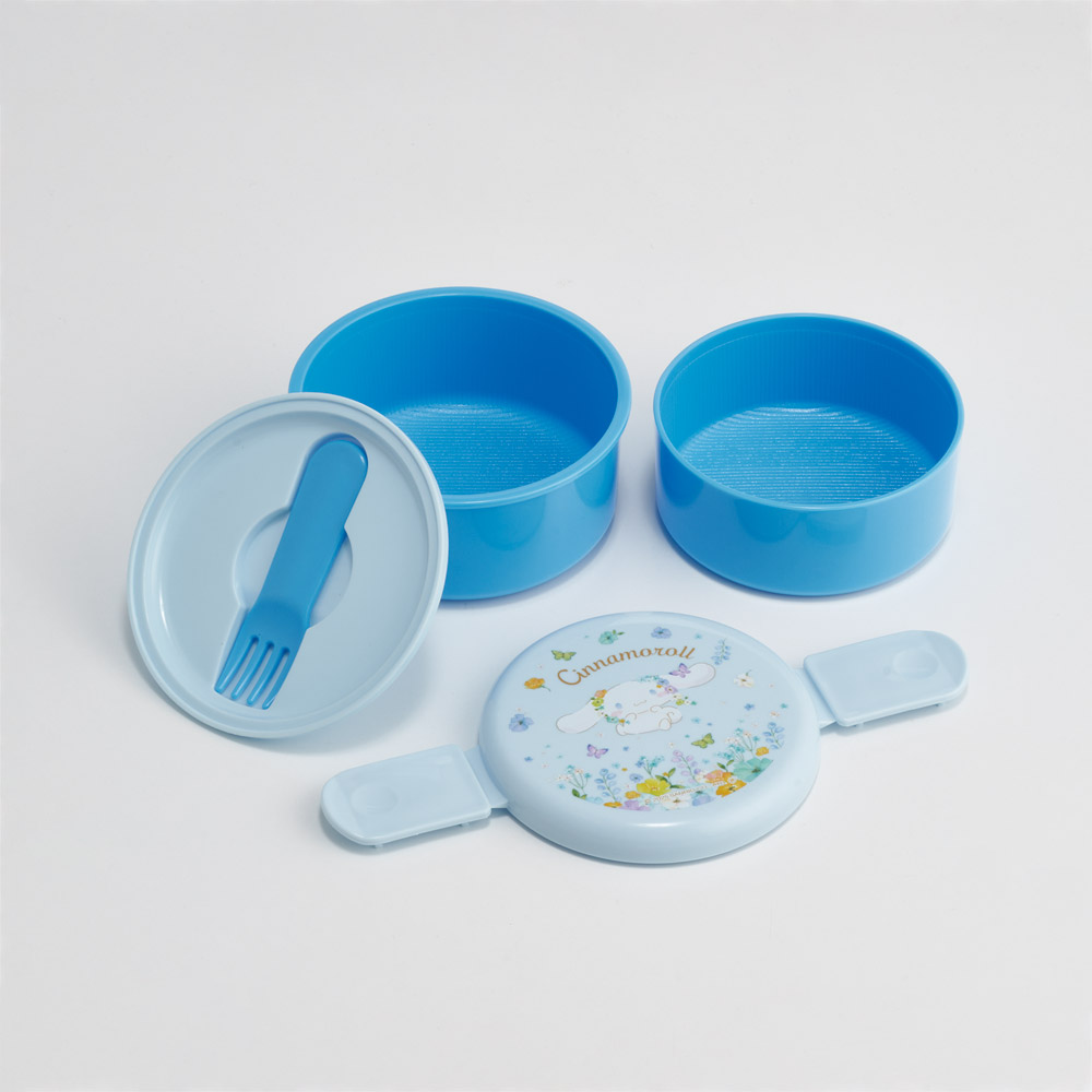 スケーター お弁当箱 二段 500ml 電子レンジ対応 丸型 かわいい キャラクター 子供 skater ONWR1 シナモロール シナモン サンリオ 女の子 女子