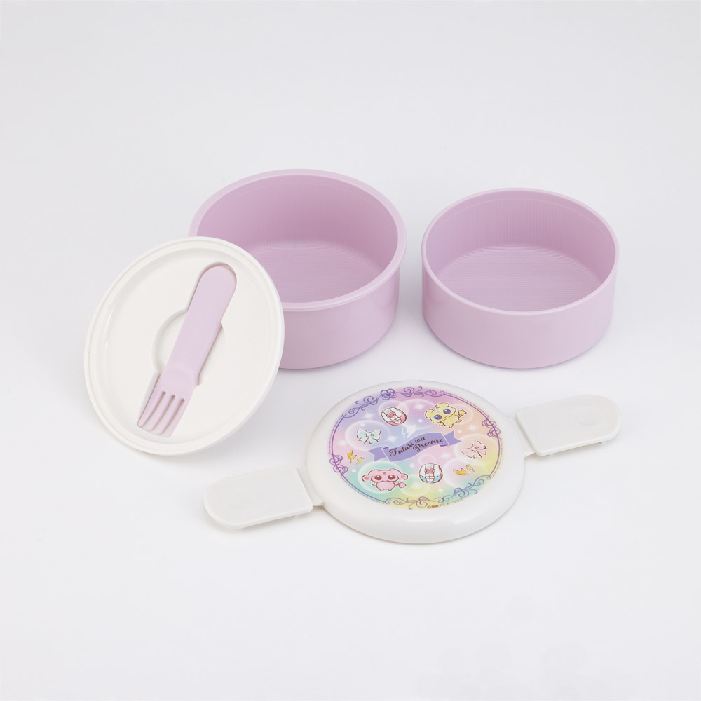スケーター お弁当箱 二段 500ml 電子レンジ対応 丸型 かわいい キャラクター 子供 skater ONWR1 ふたりはプリキュア メップル ミップル プリキュア【弁当箱 コンパクト ランチボックス 小学生 幼稚園 小さめ 幼児】