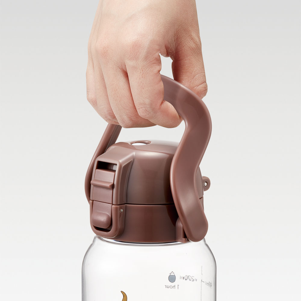 ドリンク マーカー ボトル 1000ml 1L 水筒 直飲み 水分補給 メモリ付き 透明 スケーター skater PDMK10 くまのプーさん プーさん Pooh 女性 レディース