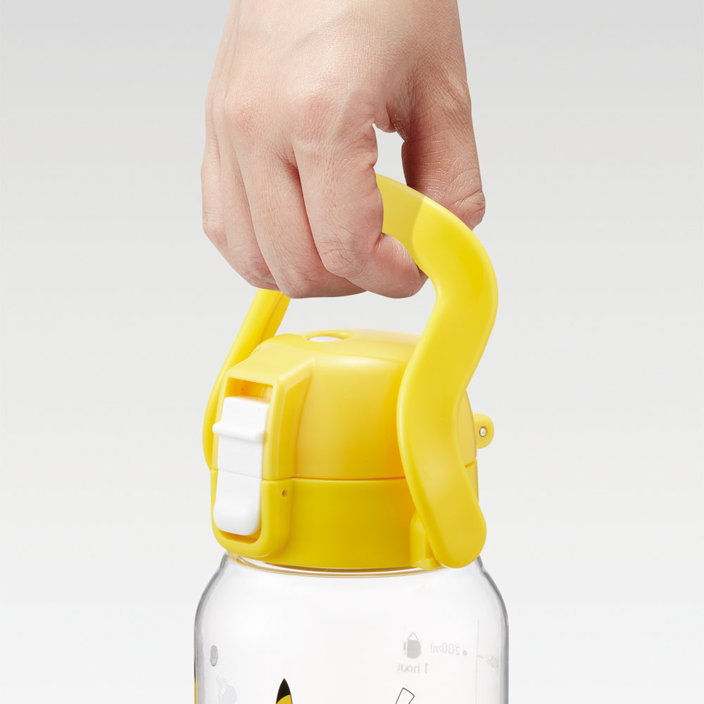 ドリンク マーカー ボトル 1000ml 1L 水筒 直飲み 水分補給 メモリ付き 透明 スケーター skater PDMK10 ポケットモンスター ポケモン ピカチュウ フェイス 23年