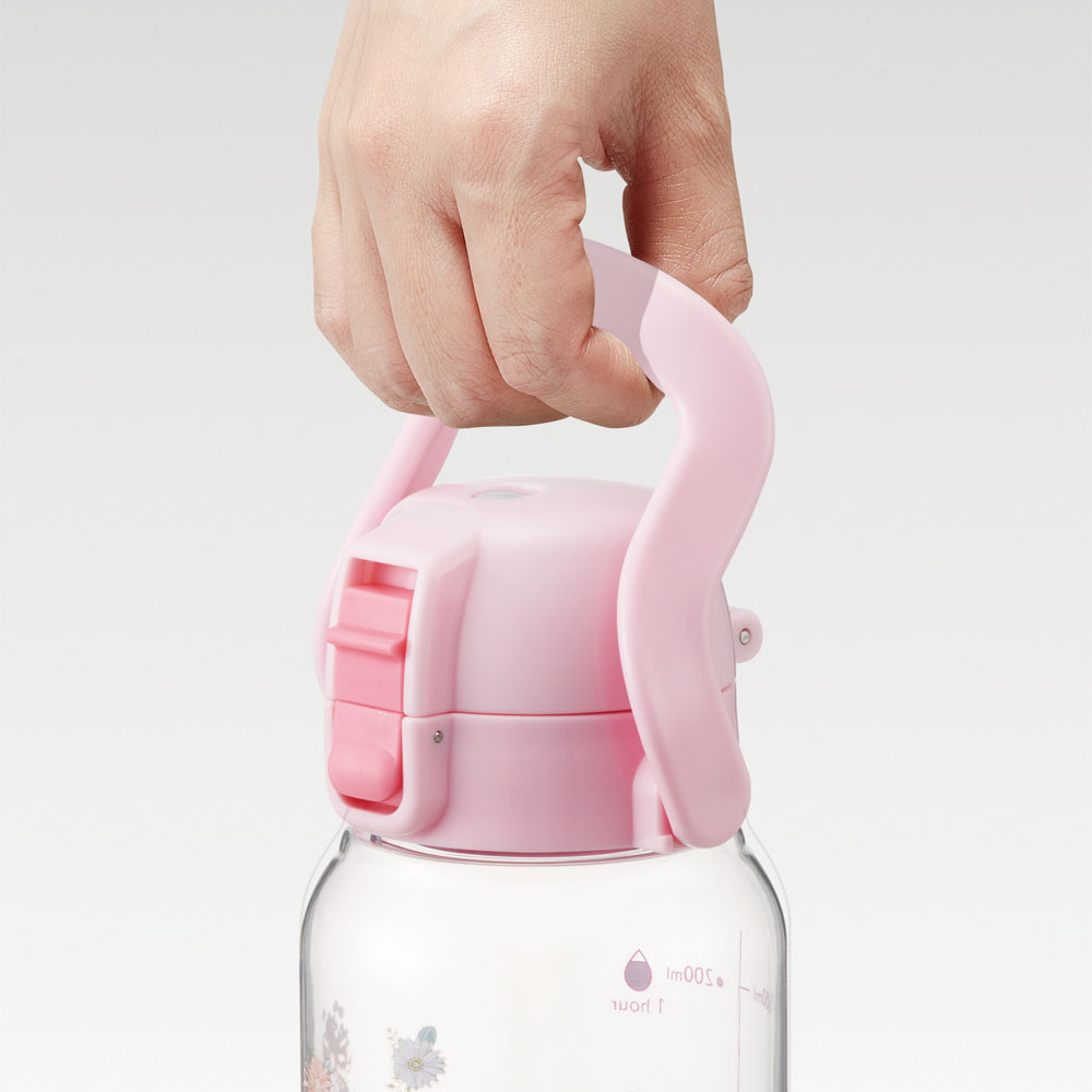 ドリンク マーカー ボトル 1000ml 1L 水筒 直飲み 水分補給 メモリ付き 透明 スケーター skater PDMK10 マイメロディ マイメロ サンリオ 女の子 女子