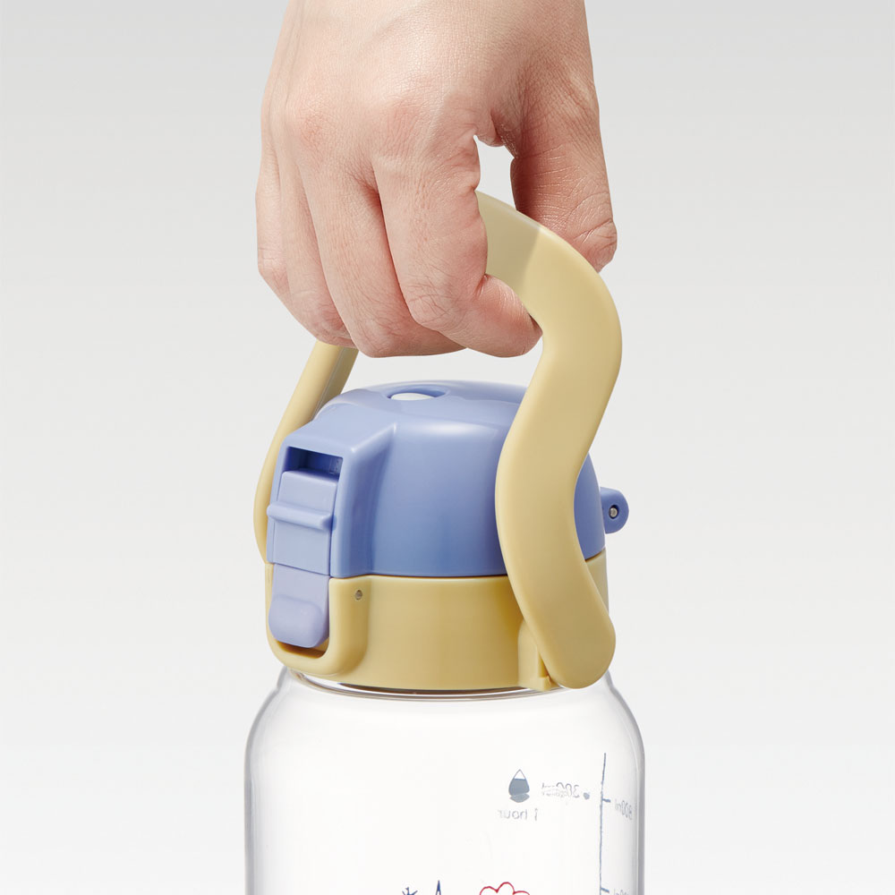 【送料無料】ドリンク マーカー ボトル 1000ml 1L 水筒 直飲み 水分補給 メモリ付き 透明 スケーター skater PDMK10 ムーミン Moomin リトルミイ 女性 レディース