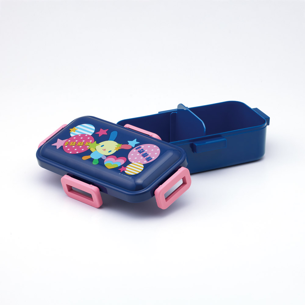 スケーター 弁当箱 530ml 大人 一段 仕切り 食洗機 レンジ 対応 日本製 ランチボックス skater PFLB6 ウサハナ サンリオ Sanrio グッズ キャラクター【レディース 4点ロック お弁当箱 ドーム型 1段 食洗機OK】