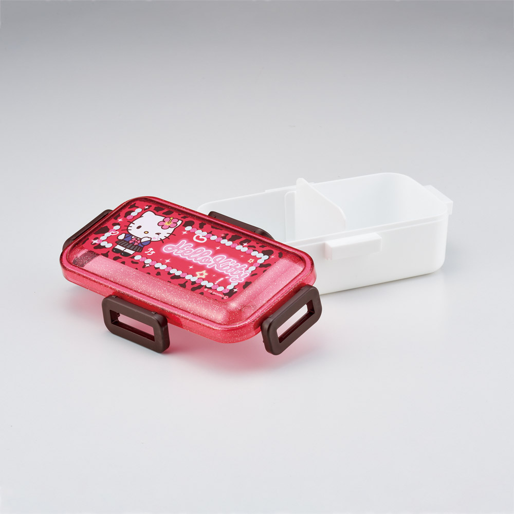 スケーター 弁当箱 530ml 大人 一段 仕切り 食洗機 レンジ 対応 日本製 ランチボックス skater PFLB6 キティ ハローキティ キティちゃん サンリオ 女の子【レディース 4点ロック お弁当箱 ドーム型 1段 食洗機OK】