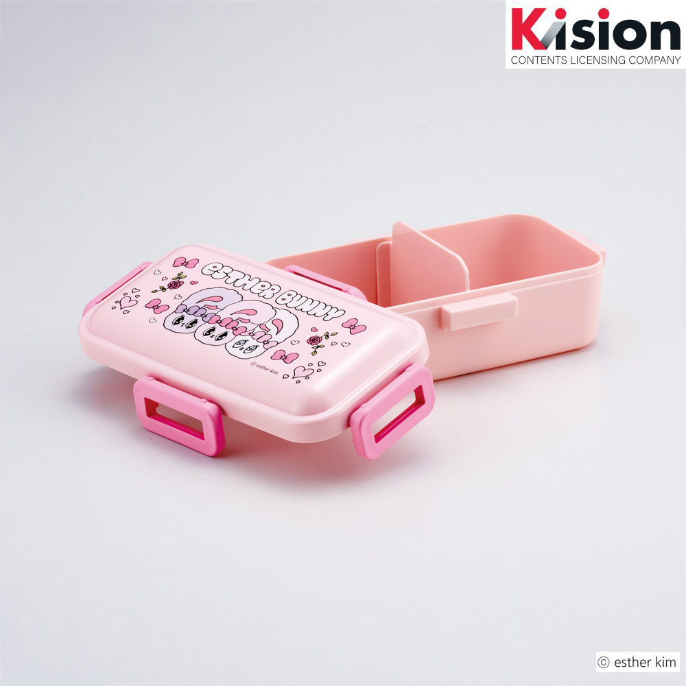 おかずがつぶれにくい ふわっと弁当箱 1段/530ml エスターバニー/PFLB6_4973307715181
