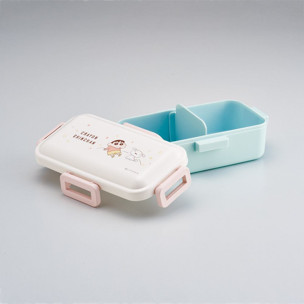 スケーター 弁当箱 530ml 大人 一段 仕切り 食洗機 レンジ 対応 日本製 ランチボックス skater PFLB6 クレヨンしんちゃん クレしん 男の子 女の子【レディース 4点ロック お弁当箱 ドーム型 1段 食洗機OK】