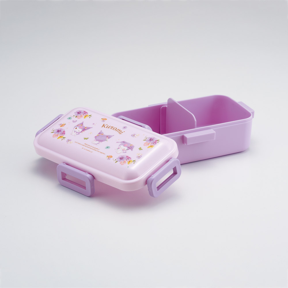 おかずがつぶれにくい ふわっと弁当箱 1段/530ml クロミ パステル 水彩 花柄/PFLB6_4973307721267