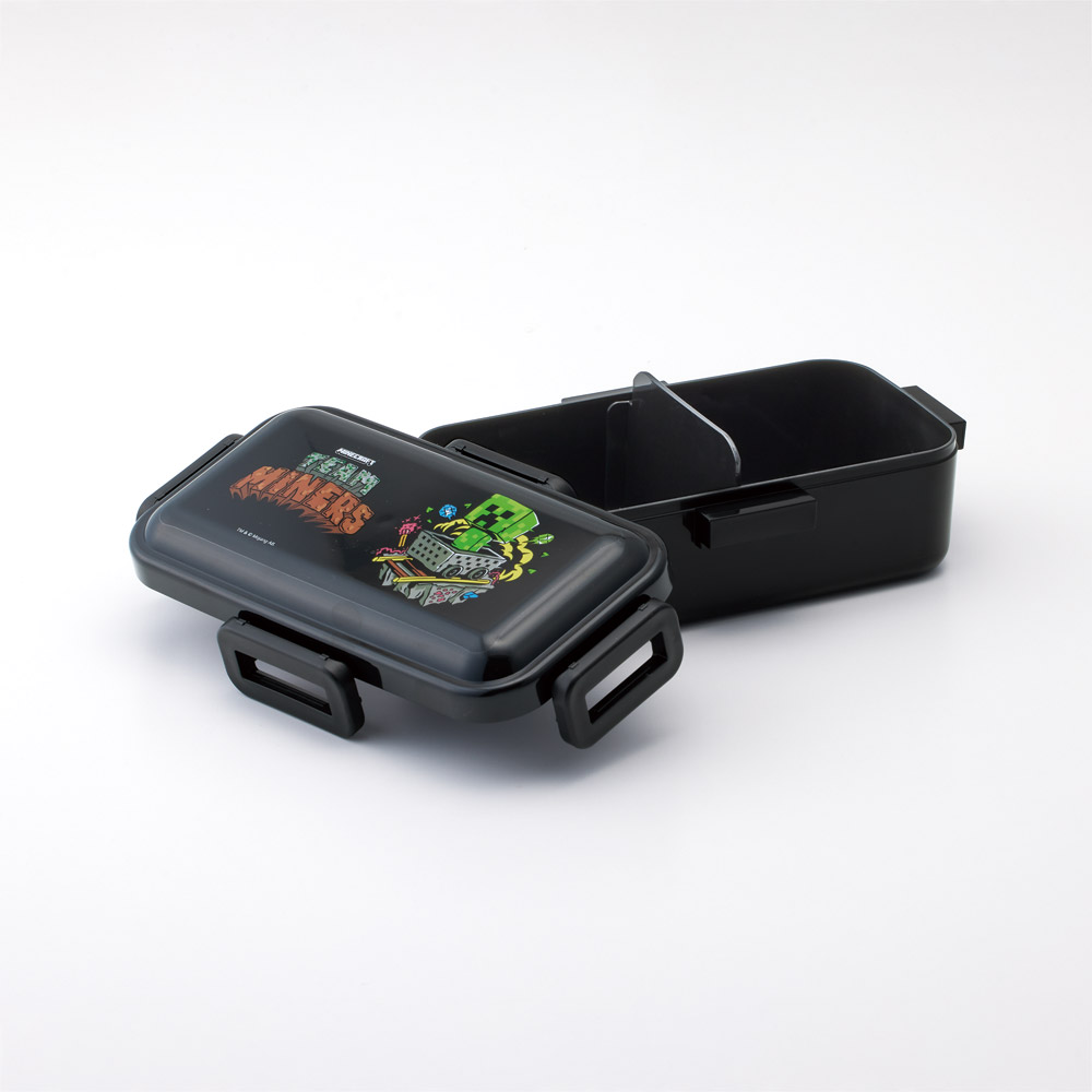スケーター 弁当箱 530ml 大人 一段 仕切り 食洗機 レンジ 対応 日本製 ランチボックス skater PFLB6 マインクラフト マイクラ Minecraft Team Mascots【レディース 4点ロック お弁当箱 ドーム型 1段 食洗機OK】