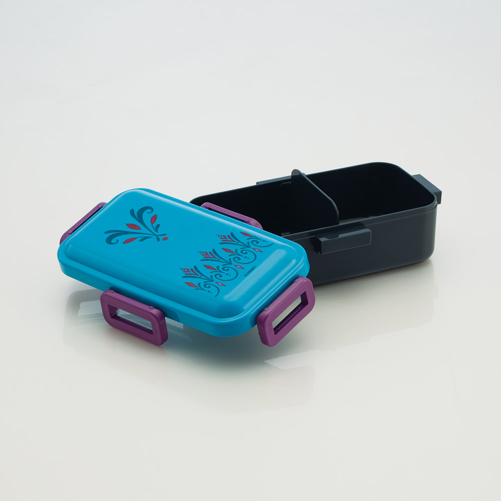 スケーター 弁当箱 530ml 大人 一段 仕切り 食洗機 レンジ 対応 日本製 ランチボックス skater PFLB6 エルサ ドレス アナと雪の女王 アナ雪 ディズニー【レディース 4点ロック お弁当箱 ドーム型 1段 食洗機OK】