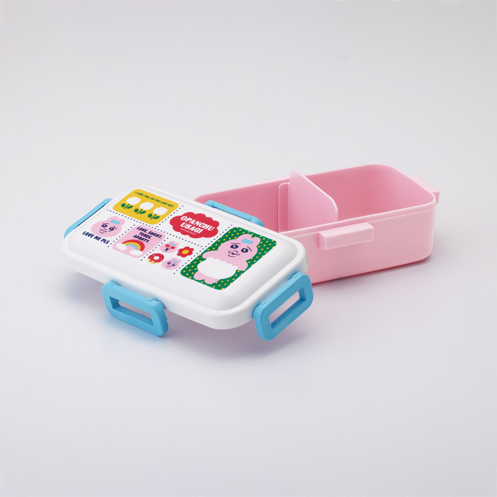 スケーター 弁当箱 530ml 大人 一段 仕切り 食洗機 レンジ 対応 日本製 ランチボックス skater PFLB6 おぱんちゅうさぎ おパンチュウサギ 女子 女の子【レディース 4点ロック お弁当箱 ドーム型 1段 食洗機OK】