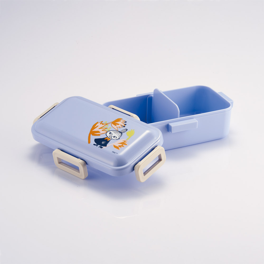 スケーター 弁当箱 530ml 大人 一段 仕切り 食洗機 レンジ 対応 日本製 ランチボックス skater PFLB6 ムーミン Moomin リトルミイ フラワー【レディース 4点ロック お弁当箱 ドーム型 1段 食洗機OK】
