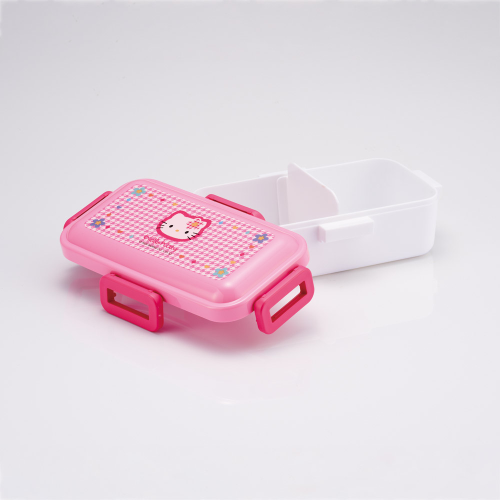 おかずがつぶれにくい 抗菌ふわっと弁当箱 1段/530ml ハローキティ カオハナ 顔花/PFLB6AG_4973307711466
