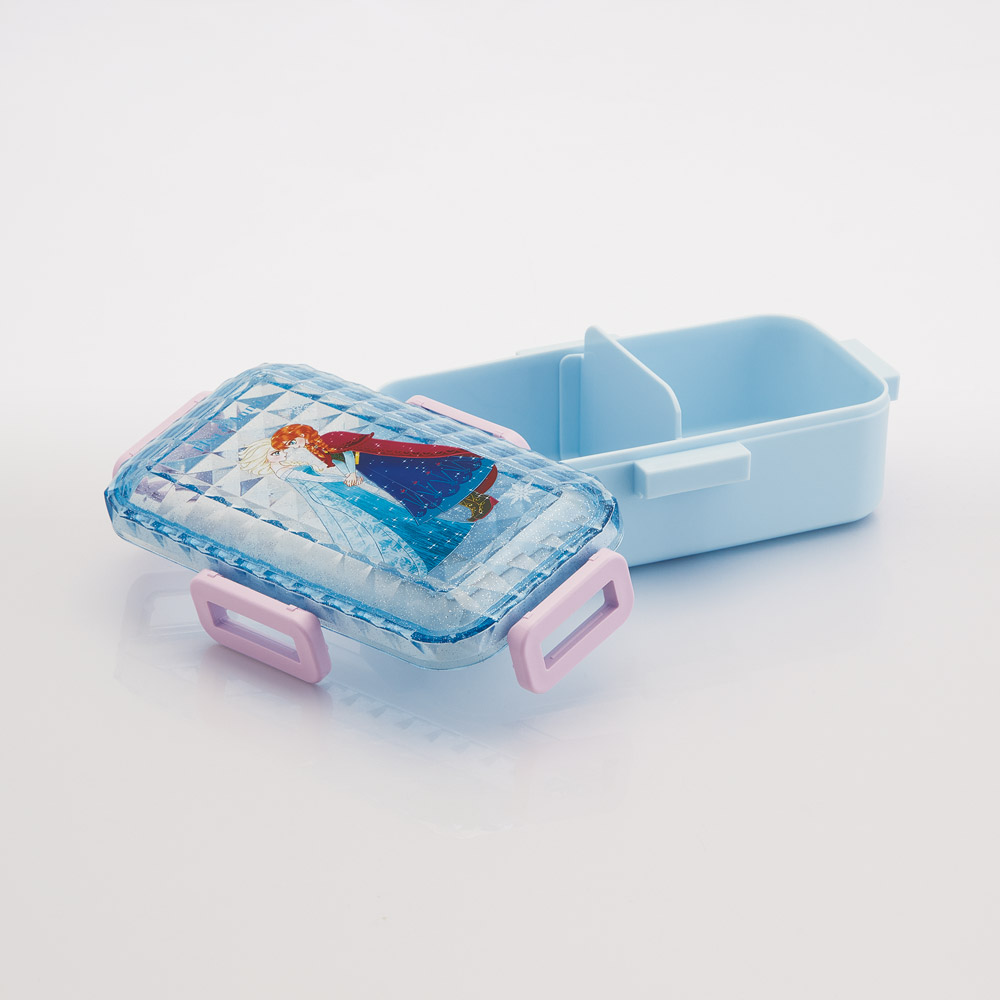 弁当箱 530ml 1段 ダイヤカット 仕切り付 食洗機 レンジ 対応 大人 4点ロック スケーター skater PFLB6D 中川翔子 アナと雪の女王 アナ雪 エルサ