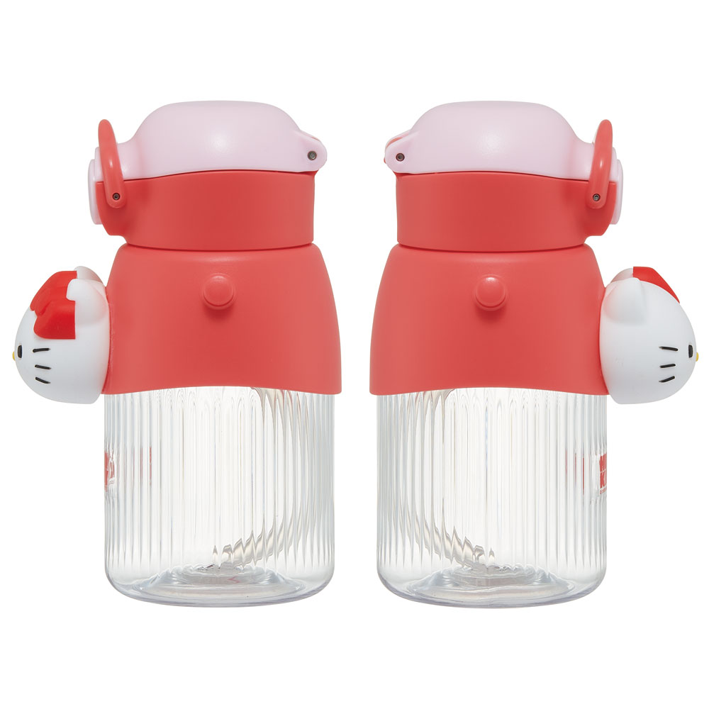 【送料無料】立体 マスコット 付き ストロー ボトル 水筒 590ml 子供 キッズ かわいい スケーター skater PMSHP6 キティ ハローキティ キティちゃん 女の子