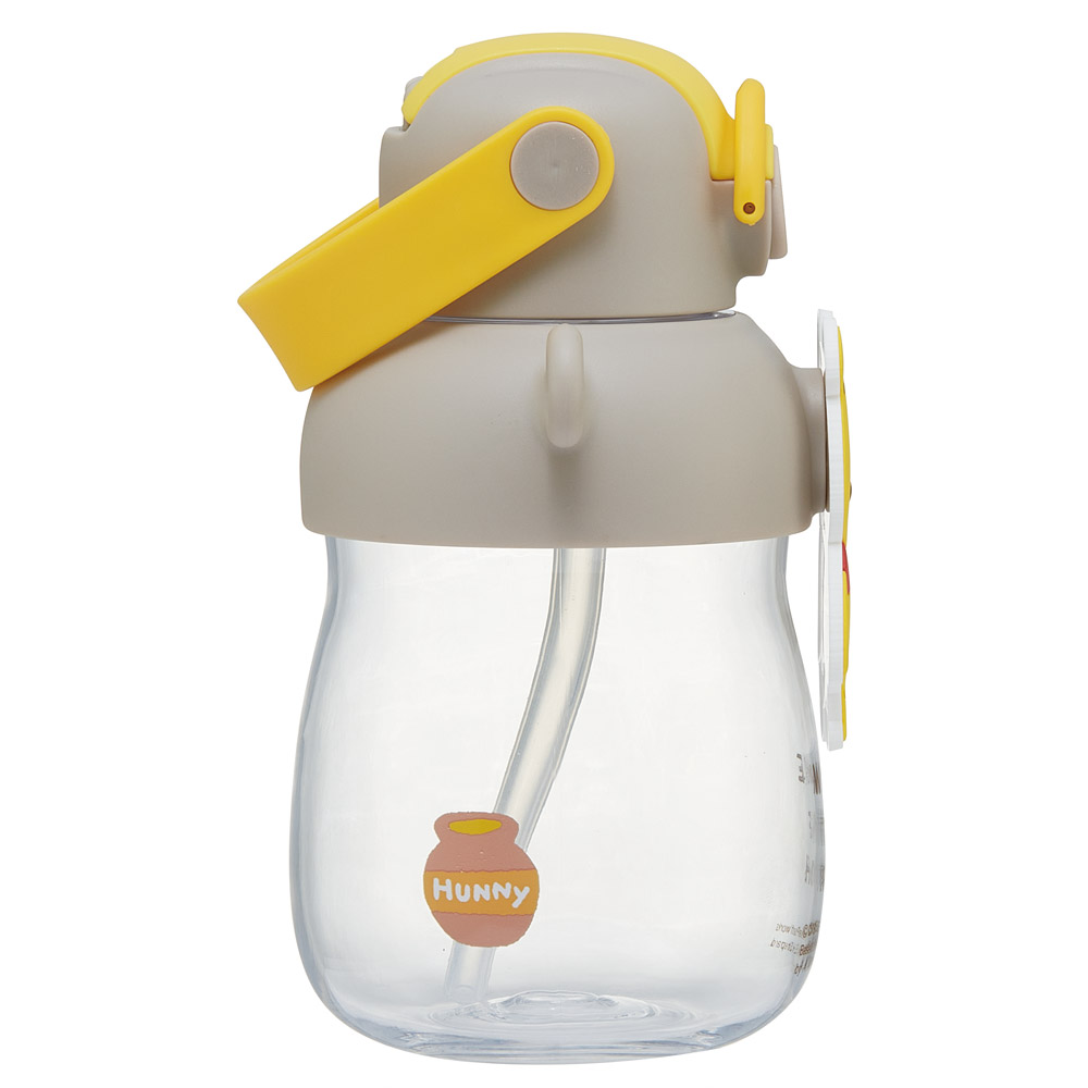 【送料無料】ラバー マスコット付き ストロー ボトル 水筒 650ml ショルダーベルト付き 子供 スケーター skater PRMC7ST くまのプーさん プーさん Pooh 女性 レディース