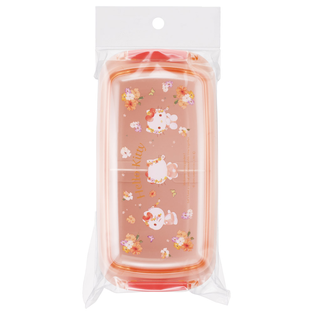 スケーター 洗いやすい弁当箱 パッキン溝の幅が広い ふわっと お弁当箱 530ml 1段 弁当 skater PTLB6B キティ ハローキティ キティちゃん サンリオ 女の子【子供 大人 バイオマス ランチボックス レンジ 食洗機 対応】