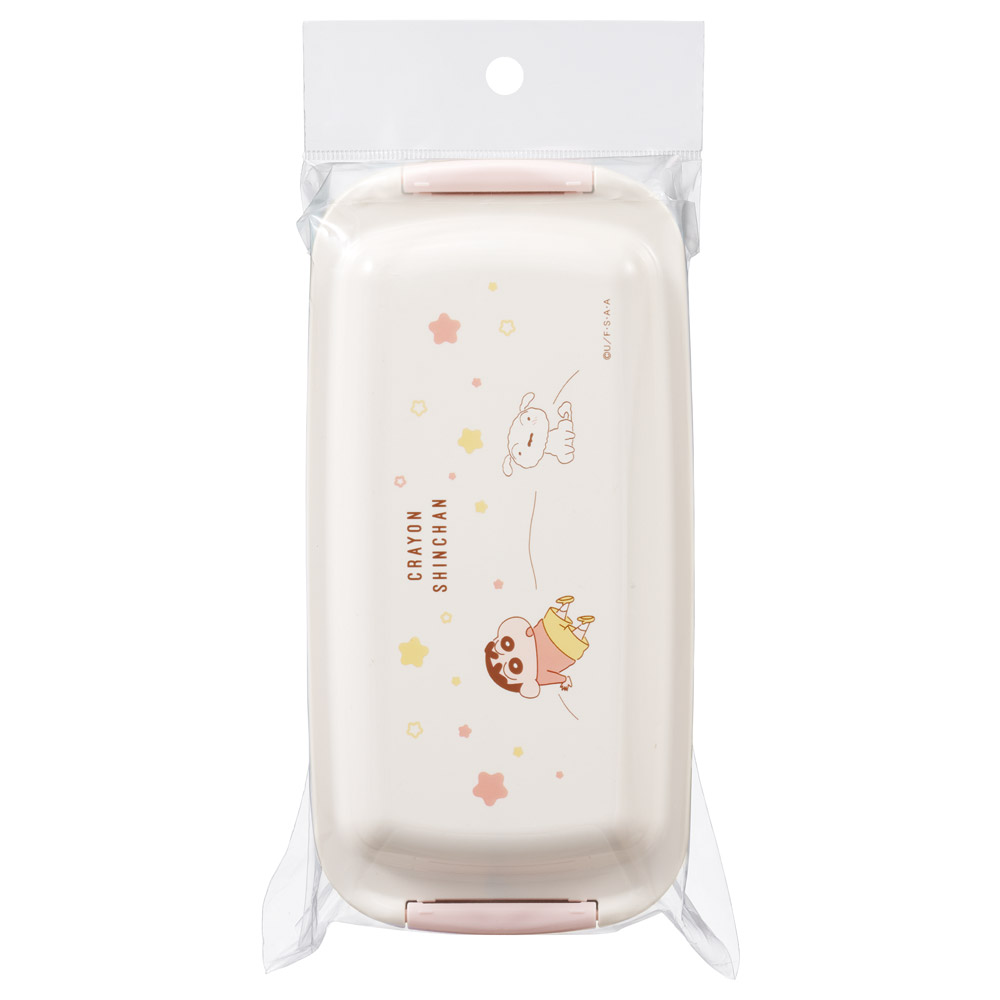 洗いやすい弁当箱 パッキン溝の幅が広い ふわっと お弁当箱 530ml 1段 弁当 子供 大人 スケーター skater PTLB6B クレヨンしんちゃん クレしん 男の子 女の子【バイオマス ランチボックス 電子レンジ 食洗機 対応】
