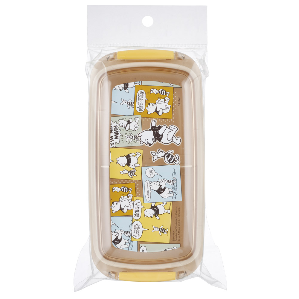 スケーター 洗いやすい弁当箱 パッキン溝の幅が広い ふわっと お弁当箱 530ml 1段 弁当 skater PTLB6B くまのプーさん プーさん Pooh コミック 女性 レディース【子供 大人 バイオマス ランチボックス レンジ 食洗機 対応】