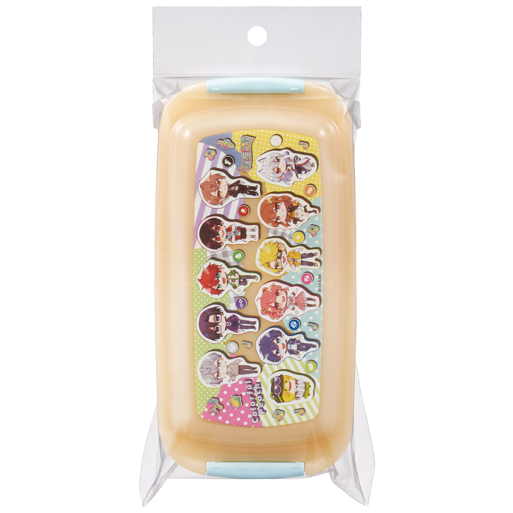 スケーター 洗いやすい弁当箱 パッキン溝の幅が広い ふわっと お弁当箱 530ml 1段 弁当 skater PTLB6B カラフルピーチ 26年 からふるピーチ 女の子 男の子【子供 大人 バイオマス ランチボックス レンジ 食洗機 対応】