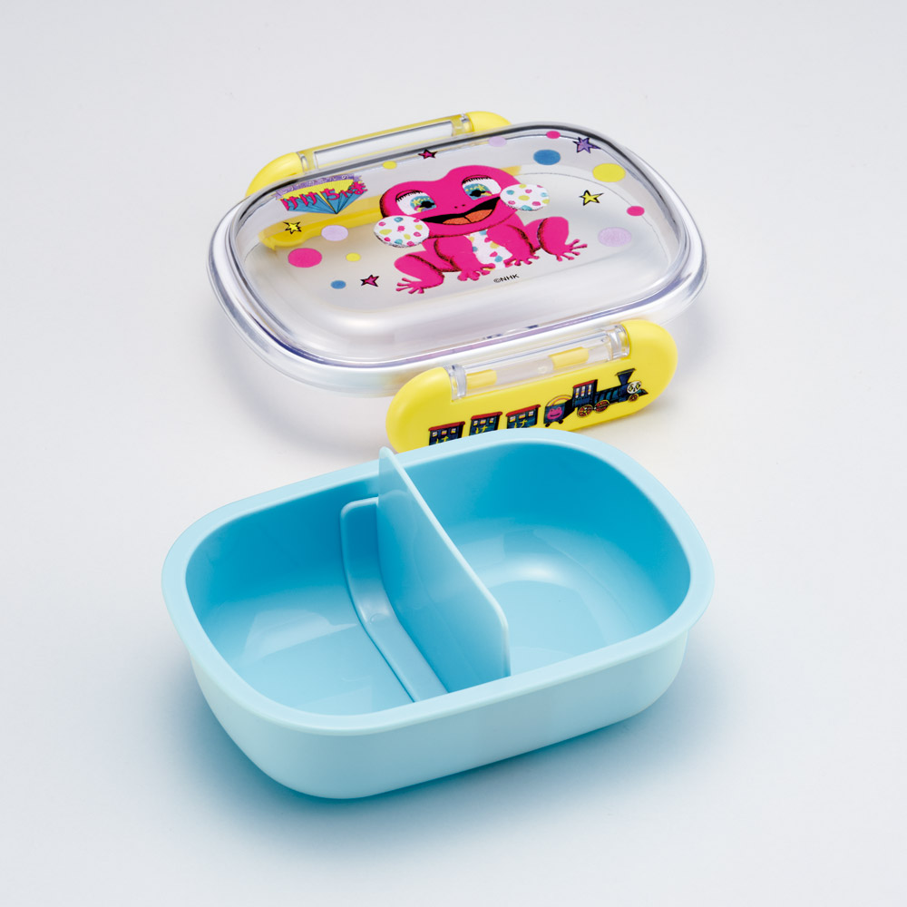 スケーター お弁当箱 子供 1段 270ml 幼稚園 弁当箱 仕切り ドーム型 キャラクター skater QAF1 しりたガエルのけけちゃま おかあさんといっしょ グッズ【レンジ対応 食洗機対応 子ども ランチボックス】