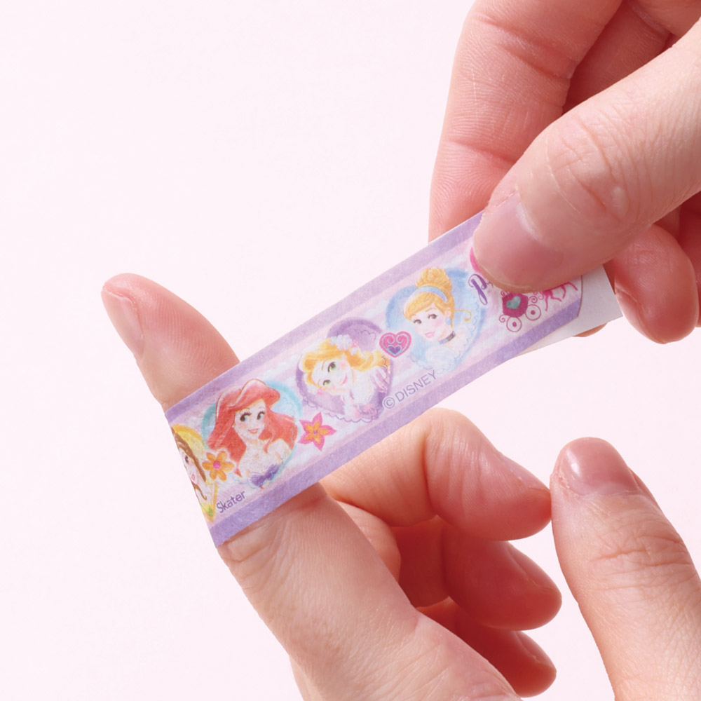 【メール便対象品】 絆創膏 キャラクター 防水 20枚入り L サイズ ばんそうこう 可愛い 子供 子ども スケーター skater QQBG3 ディズニー プリンセス 女の子 女子【キッズ バンソウコウ かわいい 怪我 ケガ キズ 傷 救急】