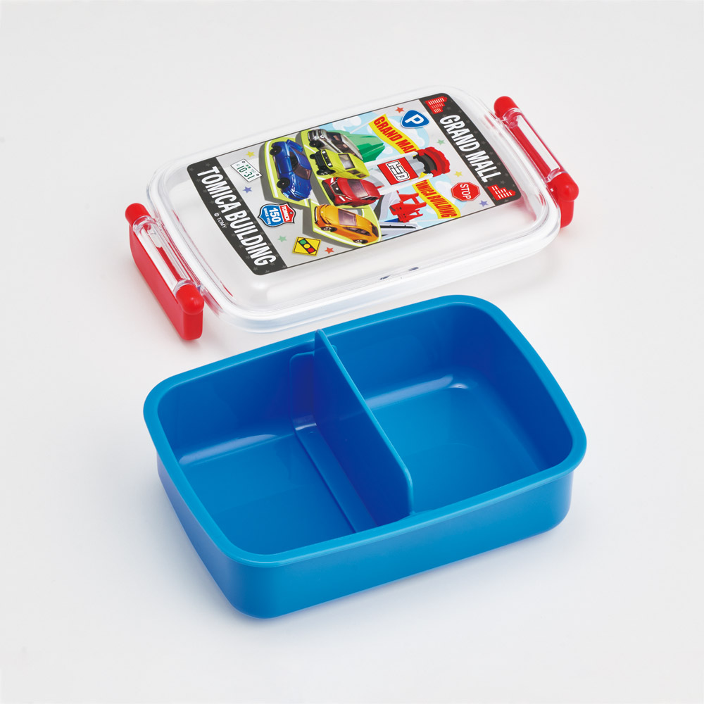 スケーター お弁当箱 一段 450ml かわいい キャラクター 食洗機対応 子供 キッズ 仕切り skater RBF3AN トミカ 26年 tomica 車 くるま 男の子 男子 男児