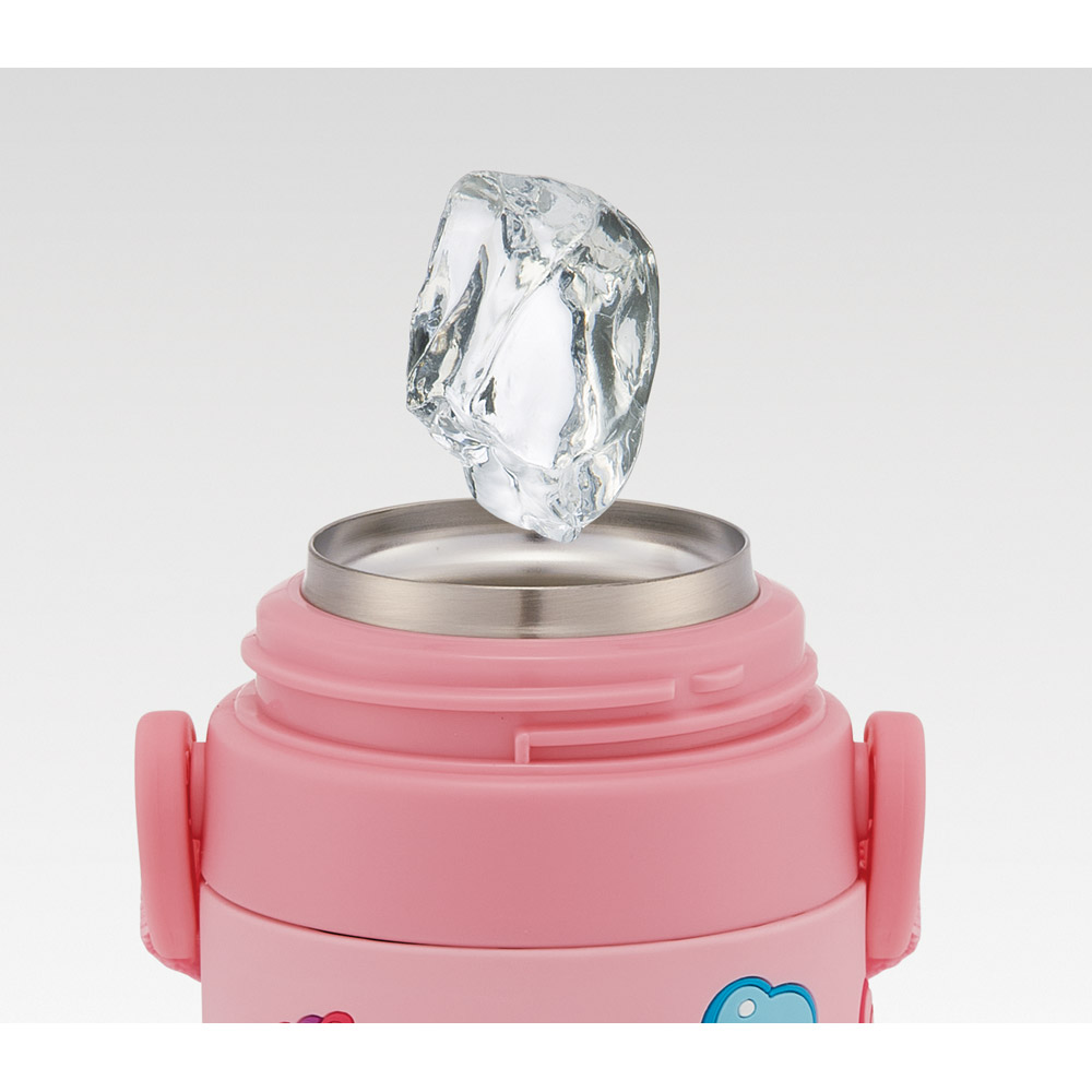 スケーター 水筒 立体プリント キッズ ワンタッチ 直飲み ステンレス 480ml かわいい skater SDPV5 マイメロディ マイメロ サンリオ 女の子 女子【保育園 幼稚園 ロック付き 保冷 ダイレクト ベルト付き プレゼント】