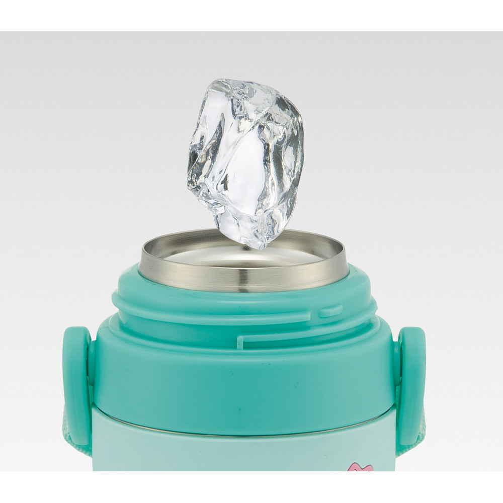 スケーター 水筒 立体プリント キッズ ワンタッチ 直飲み ステンレス 480ml かわいい skater SDPV5 はんぎょどん ハンギョドン 男の子 女の子【保育園 幼稚園 ロック付き 保冷 ダイレクト ベルト付き プレゼント】