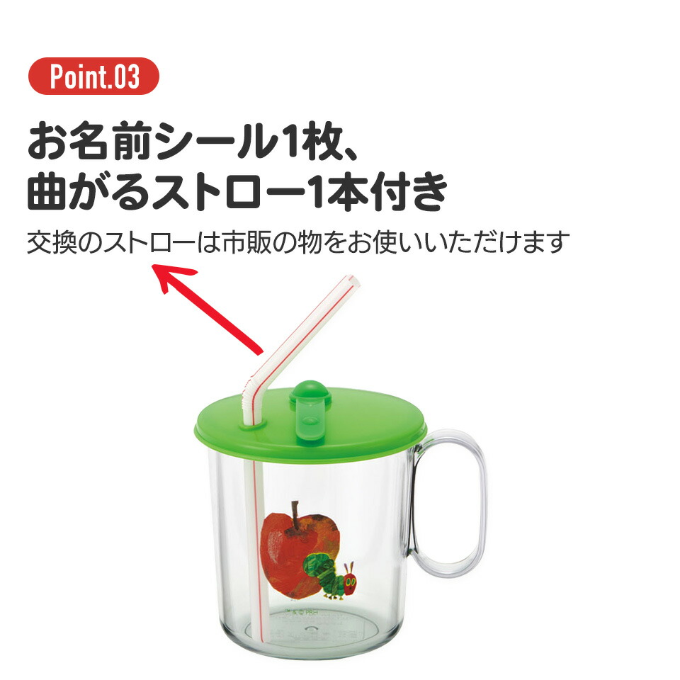 【ベビー用品】 抗菌 ストロー コップ　しまじろう 22　// 銀イオン Ag+ ベビー キッズ 幼児 子供 食器 ふた フタ 付き 取っ手 付き かわいい キャラクター SKJ6AG 4973307568749 スケーター